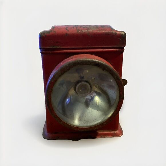 Vintage Niagra “Electric Lantern " Searchlight Red Flashlight Train Lamp Antique - Picture 1 of 9